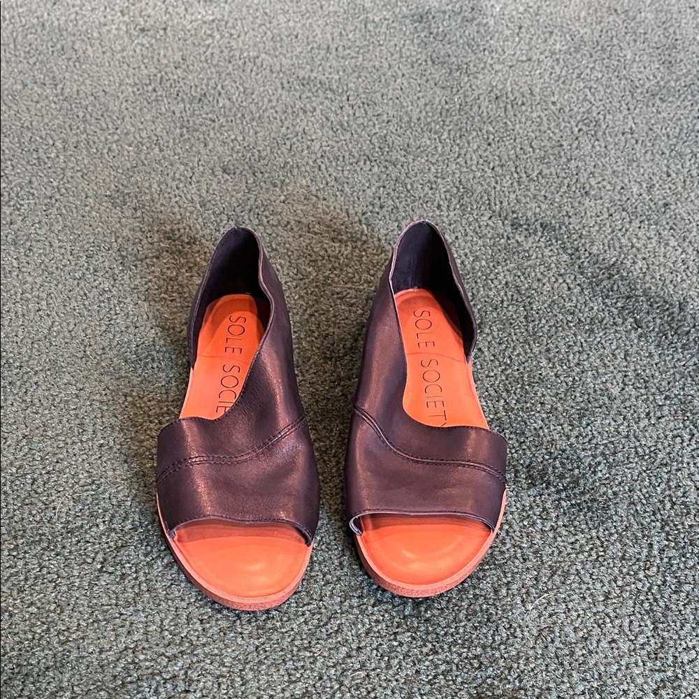 Sole Society black leather shoes 6 1/2